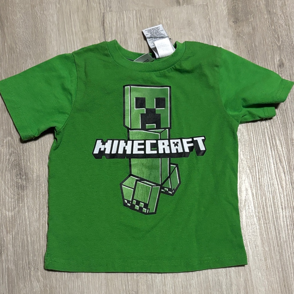 Minecraft Creeper Kids Green T-Shirt